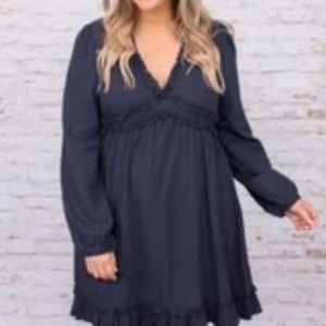 Tender Love Dress, Navy
